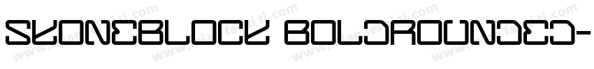 SKOneBlock BoldRounded字体转换